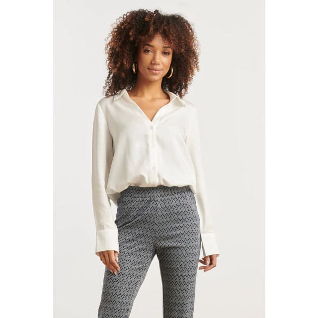 Smashed Lemon Doorknoopshirt met v hals & kraag | 8720331380160 large