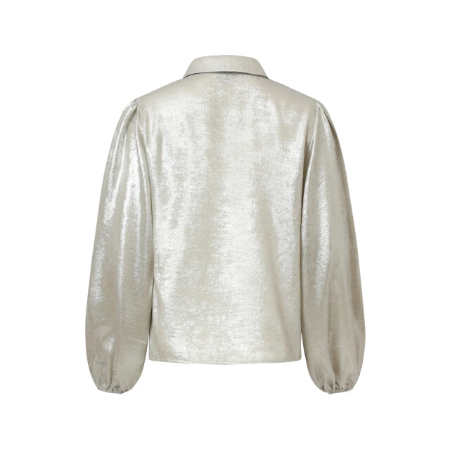 Smashed Lemon Damesglanzende top met trendy losvallende p... | 8720331383680 large