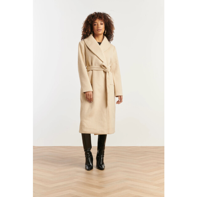 Smashed Lemon Lange uni jas met ceintuur | 8720331374817 large