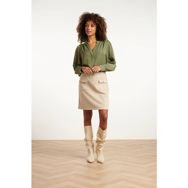 Smashed Lemon Damesgetailleerde rok zand | 8720331380566 large