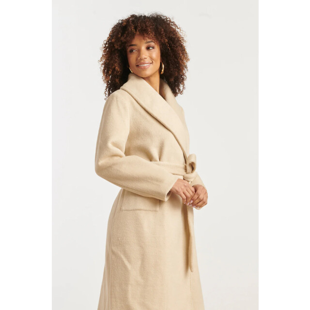 Smashed Lemon Lange uni jas met ceintuur | 8720331374817 large