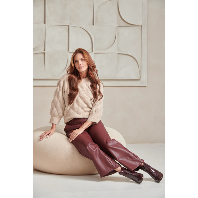 Smashed Lemon Damespu wijde broek | 25645-470-S large Smashed Lemon Damespu wijde broek | 25645-470-S large