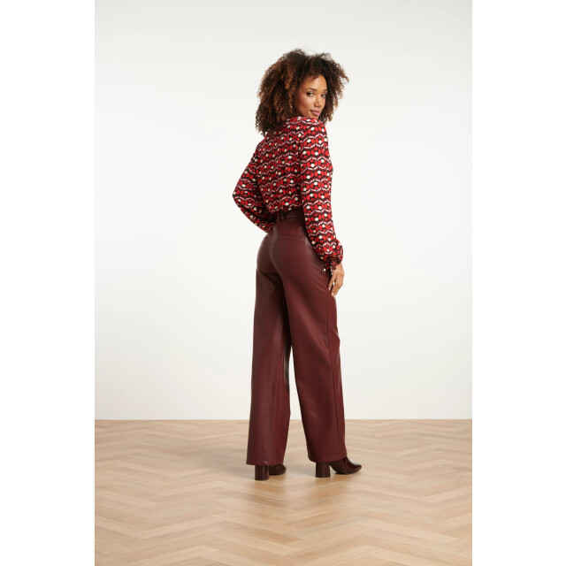 Smashed Lemon Damespu wijde broek | 25645-470-S large Smashed Lemon Damespu wijde broek | 25645-470-S large