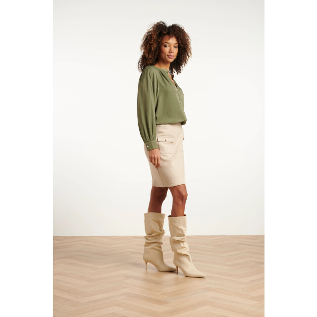 Smashed Lemon Damesgetailleerde rok zand | 8720331380566 large