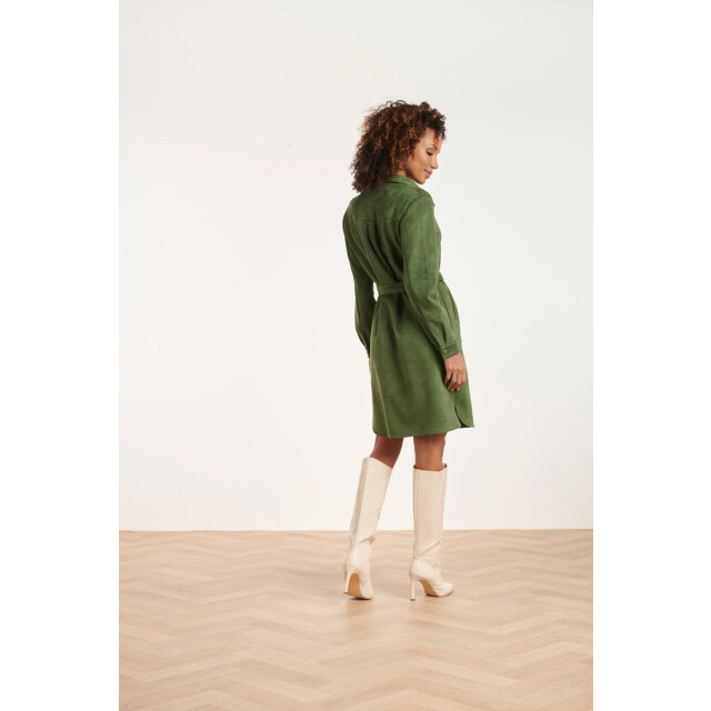 Smashed Lemon 24595 leger suède overhemdjurk | 24595-550-XXL large