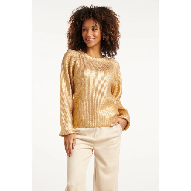 Smashed Lemon Gebreide gelakt damestop | 8720331370642 large