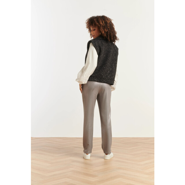 Smashed Lemon Damesbouclé gilet met kraag | 25551-999-4XL large Smashed Lemon Damesbouclé gilet met kraag | 25551-999-4XL large
