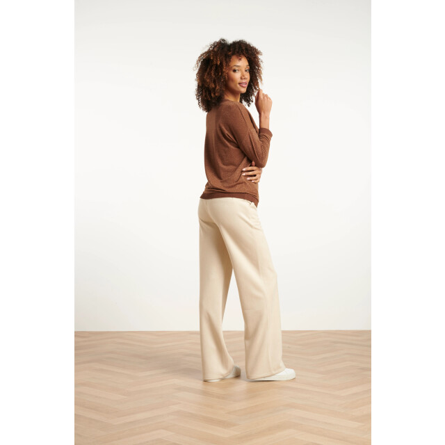 Smashed Lemon Damesmet lurex losvallende top | 8720331388388 large