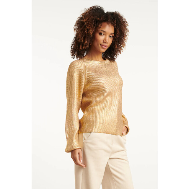 Smashed Lemon Gebreide gelakt damestop | 8720331370642 large