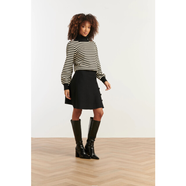 Smashed Lemon Damesgeknoopt gebreide rok | 8720331368014 large