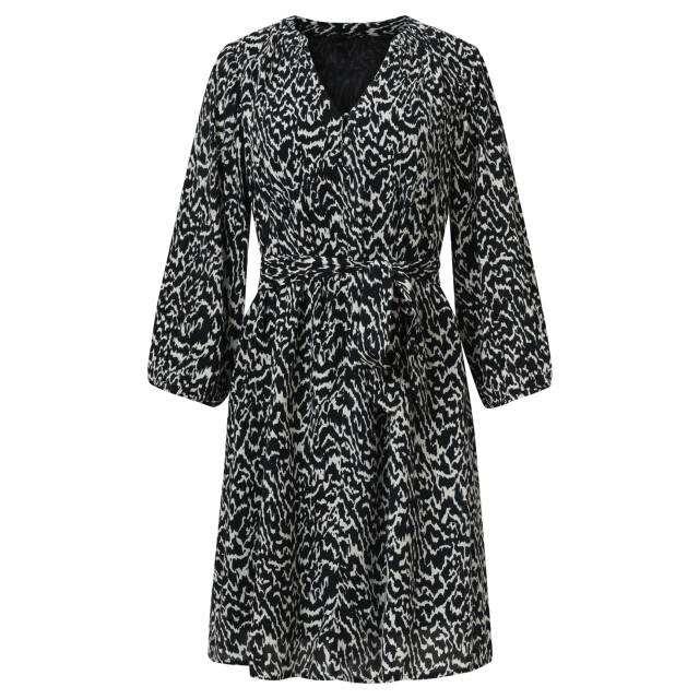 Smashed Lemon Elegante zwart en wit abstracte jurk | 25712-010-999 large Smashed Lemon Elegante zwart en wit abstracte jurk | 25712-010-999 large