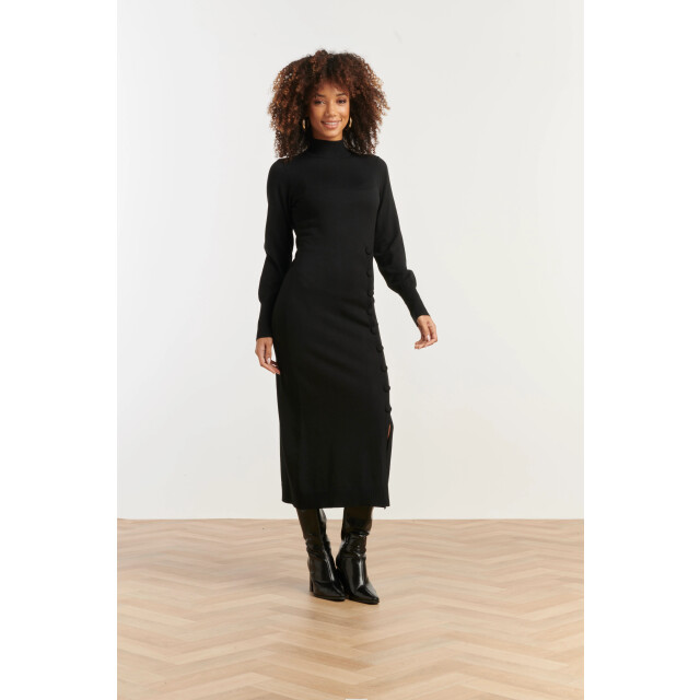 Smashed Lemon Damesgebreide jurk met lurex | 25503-999-4XL large Smashed Lemon Damesgebreide jurk met lurex | 25503-999-4XL large