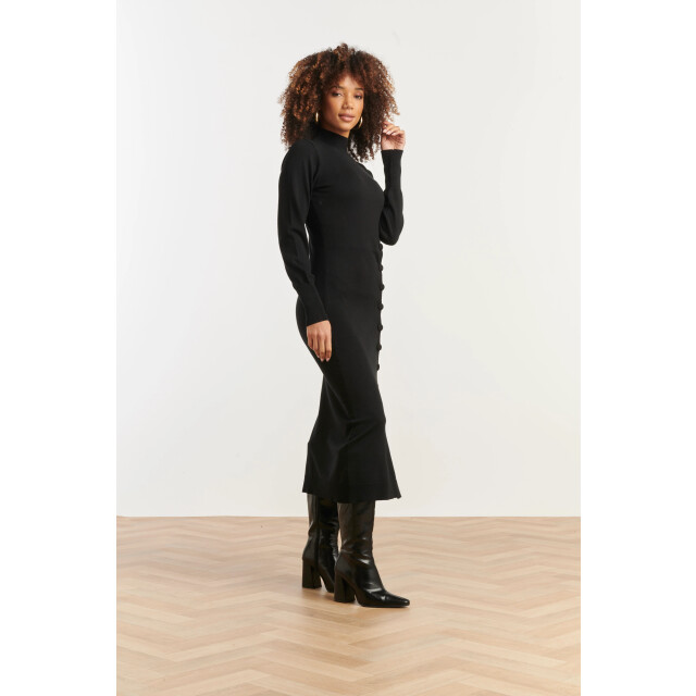 Smashed Lemon Damesgebreide jurk met lurex | 25503-999-4XL large Smashed Lemon Damesgebreide jurk met lurex | 25503-999-4XL large