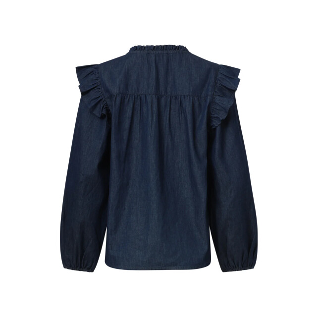 Smashed Lemon Denim top in donkerblauw | 8720331390879 large