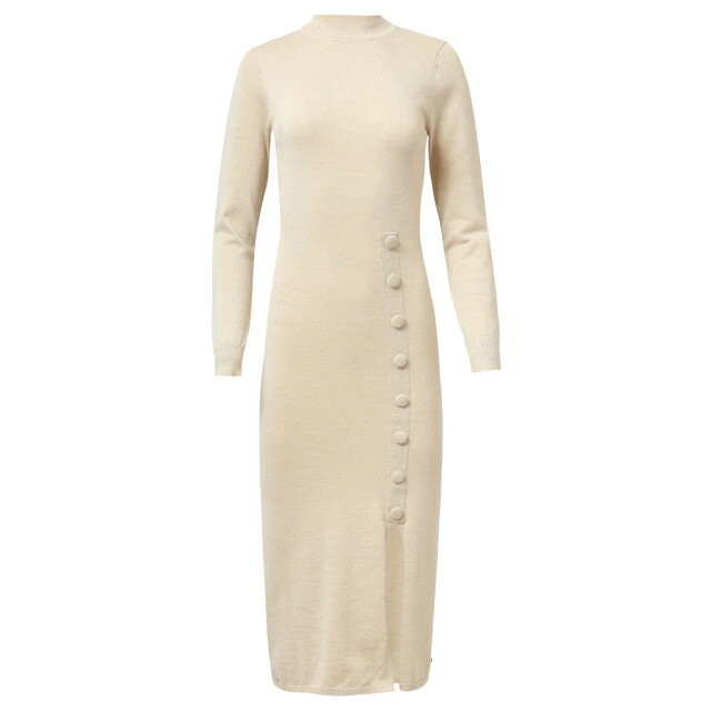 Smashed Lemon Damesgebreide jurk met lurex | 25503-720-4XL large Smashed Lemon Damesgebreide jurk met lurex | 25503-720-4XL large