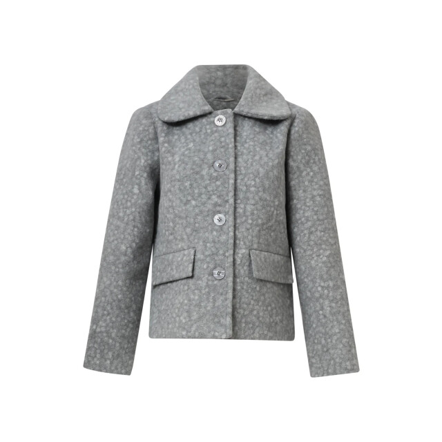 Smashed Lemon Bouclé jas met kraag | 8720331374169 large