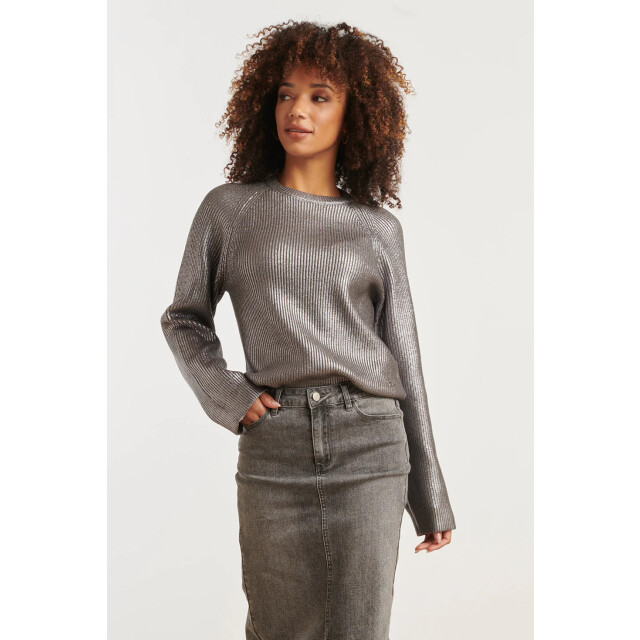 Smashed Lemon Gebreide gelakt damestop | 8720331370567 large