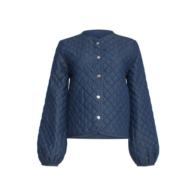 Smashed Lemon Jeansjack van donkerblauw denim | 25699-880-4XL large