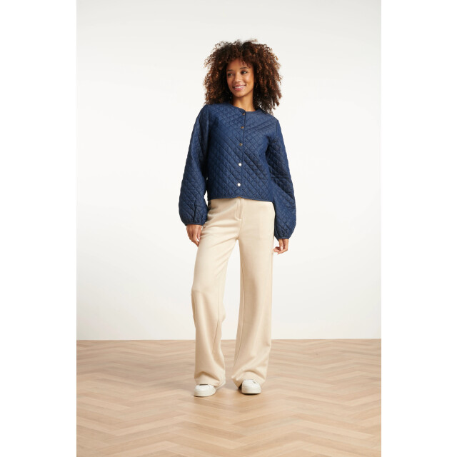 Smashed Lemon Jeansjack van donkerblauw denim | 25699-880-4XL large