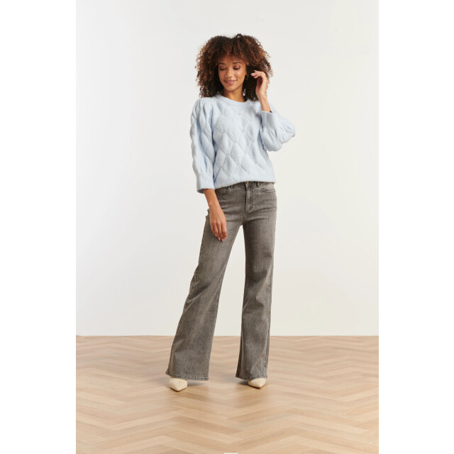 Smashed Lemon Mediumblauwe flared jeans | 8720331382805 large