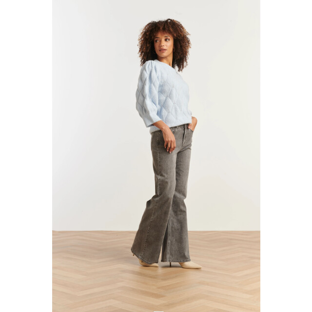 Smashed Lemon Mediumblauwe flared jeans | 8720331382805 large