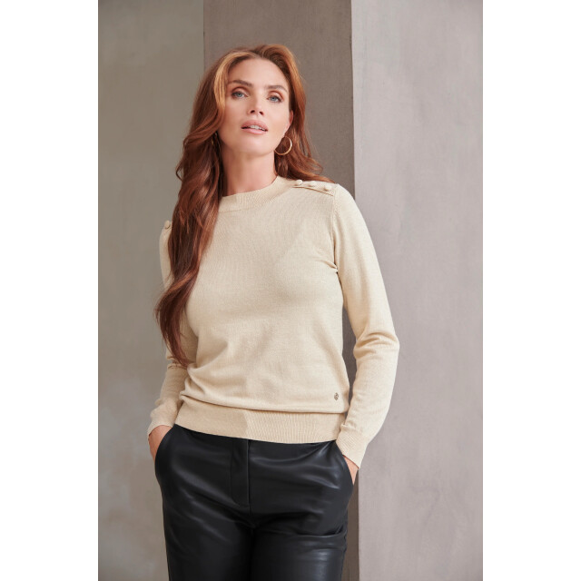Smashed Lemon Damesgebreide top met lurex | 8720331367611 large