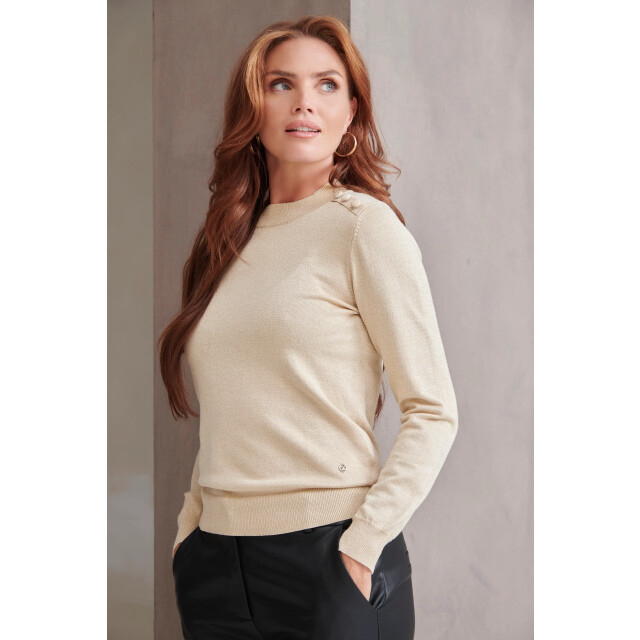 Smashed Lemon Damesgebreide top met lurex | 8720331367611 large