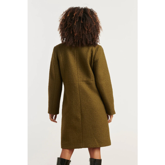 Smashed Lemon Bouclé jas met parelmoerknopen | 8720331374510 large