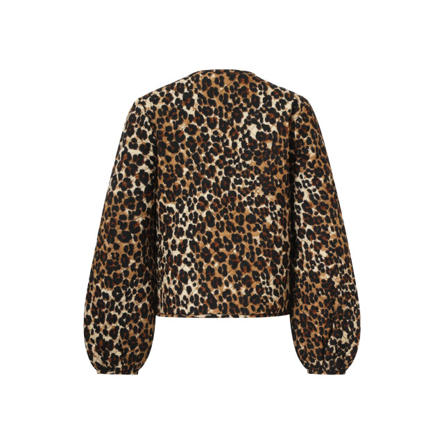 Smashed Lemon Kort zwart en bruin cheetah print damesjack | 25727-999-775 large