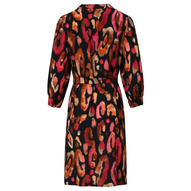 Smashed Lemon Roze en zwart dierenprint jurk | 25677-999-998 large Smashed Lemon Roze en zwart dierenprint jurk | 25677-999-998 large
