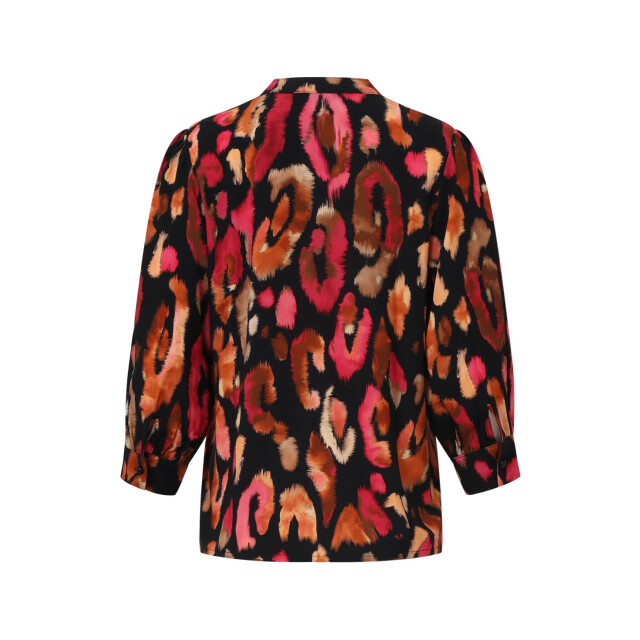 Smashed Lemon Roze en zwart dierenprint top | 8720331388883 large