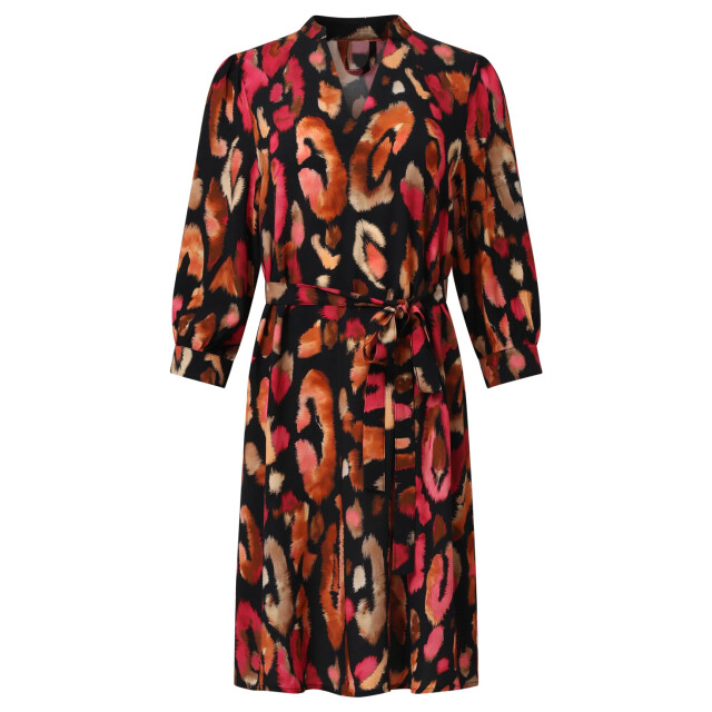 Smashed Lemon Roze en zwart dierenprint jurk | 25677-999-998 large Smashed Lemon Roze en zwart dierenprint jurk | 25677-999-998 large