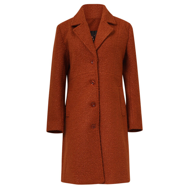 Smashed Lemon Bouclé jas met parelmoerknopen | 8720331374640 large