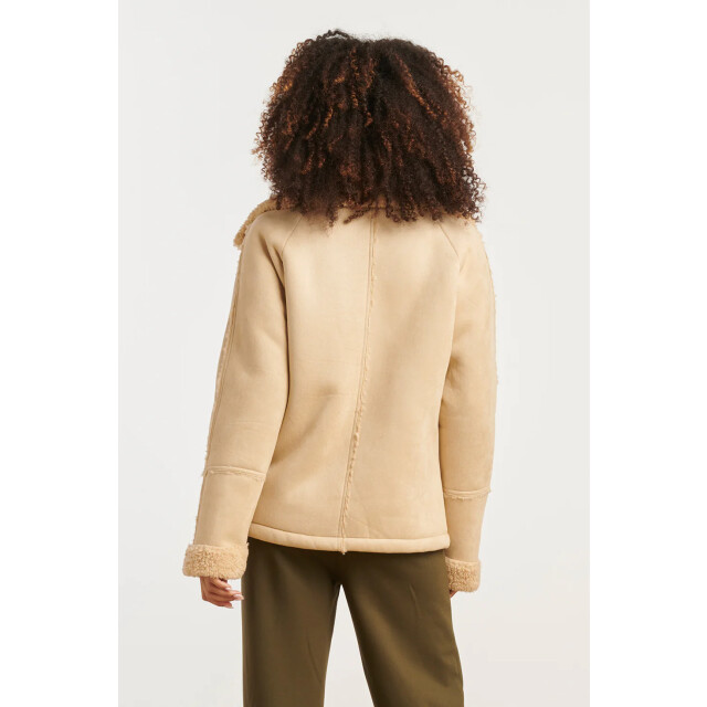 Smashed Lemon Korte lammy jas met reverskraag | 8720331374244 large