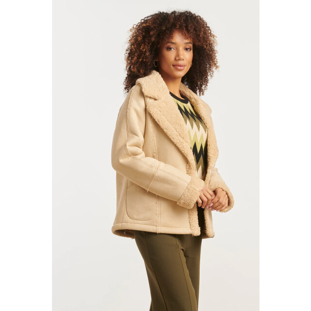 Smashed Lemon Korte lammy jas met reverskraag | 8720331374244 large