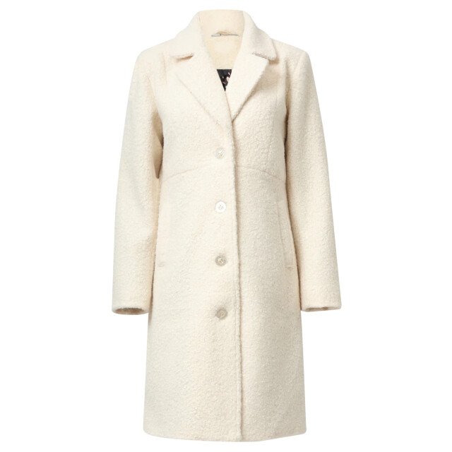 Smashed Lemon Bouclé jas met parelmoerknopen | 8720331374374 large