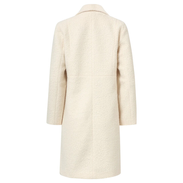 Smashed Lemon Bouclé jas met parelmoerknopen | 8720331374374 large