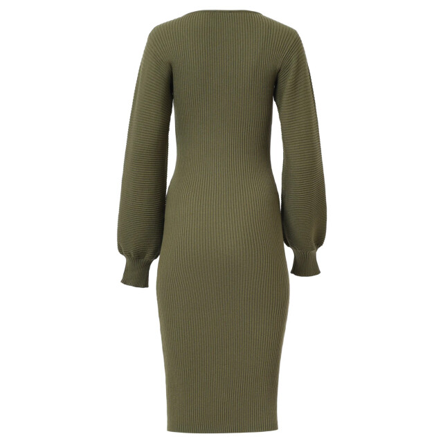 Smashed Lemon Dameslurex gebreide midi jurk | 25520-550-L large Smashed Lemon Dameslurex gebreide midi jurk | 25520-550-L large