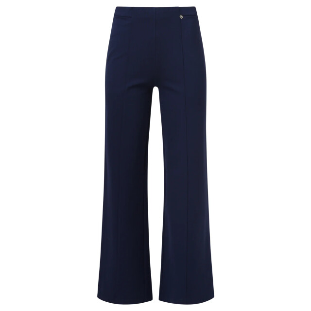 Smashed Lemon Damesstretch charcoal broek met wijde pijpen | 25636-675-4XL large Smashed Lemon Damesstretch charcoal broek met wijde pijpen | 25636-675-4XL large