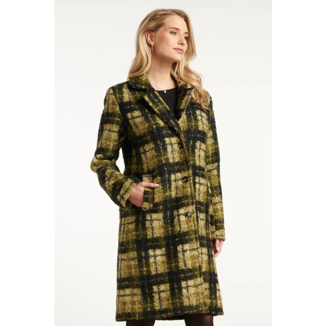 Smashed Lemon Bouclé ruitjesjas | 8720331373094 large