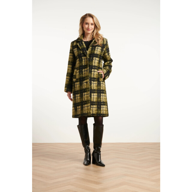 Smashed Lemon Bouclé ruitjesjas | 8720331373094 large