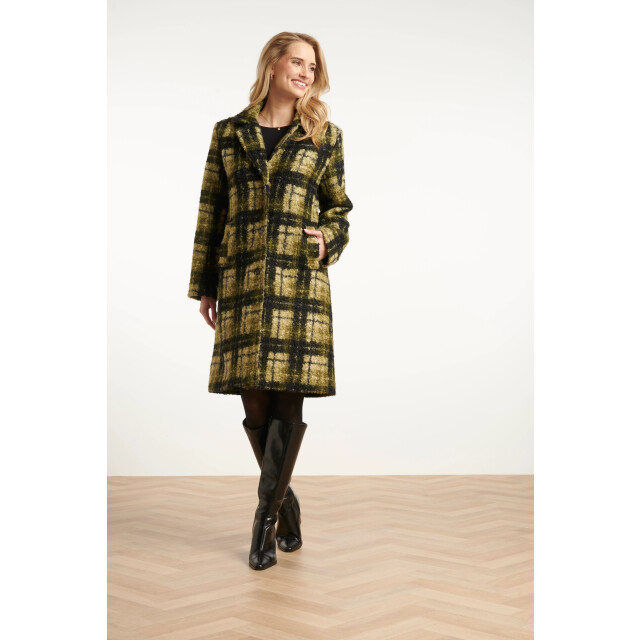 Smashed Lemon Bouclé ruitjesjas | 8720331373094 large