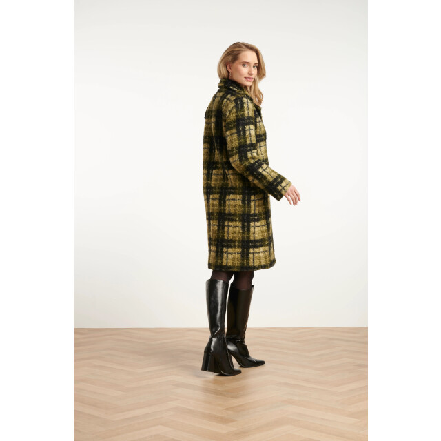 Smashed Lemon Bouclé ruitjesjas | 8720331373094 large