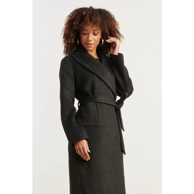 Smashed Lemon Lange uni jas met ceintuur | 8720331374961 large