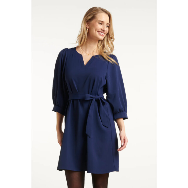 Smashed Lemon Damesmarineblauwe korte jurk | 25634-675-4XL large Smashed Lemon Damesmarineblauwe korte jurk | 25634-675-4XL large
