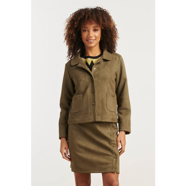 Smashed Lemon Suède jasje | 25618-550-XL large