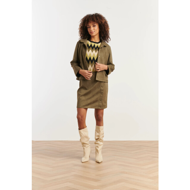 Smashed Lemon Suède jasje | 25618-550-XL large