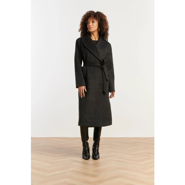 Smashed Lemon Lange uni jas met ceintuur | 8720331374961 large