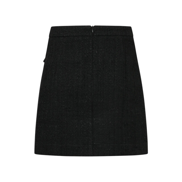 Smashed Lemon Zwarte tweed rok | 8720331379690 large