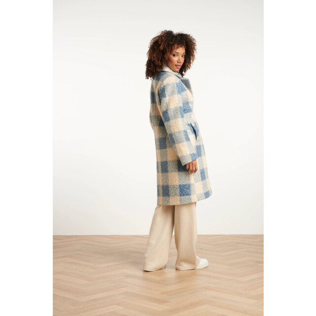 Smashed Lemon Bouclé ruitjesjas | 8720331373186 large
